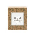 Box of herbal tea bags Royalty Free Stock Photo