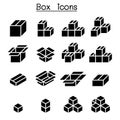 Box icon set vector illustration graphic design Royalty Free Stock Photo