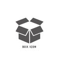 Box icon simple flat style vector illustration Royalty Free Stock Photo