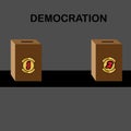 BOX ILLUSTRATION DEMOCRATION election in a country