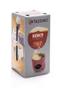 Box of Kenco Ameriano Smooth Coffee pods on a white background