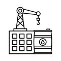 Box lifter Vector Icon which can easily modify or edit Royalty Free Stock Photo