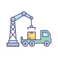 Box liftingVector Icon which can easily modify or edit