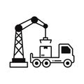 Box liftingVector Icon which can easily modify or edit