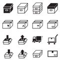 Box & Logistic delivery icons.