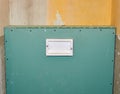Flush system in a plaster board box Royalty Free Stock Photo