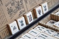 Box of Mahjong tiles Royalty Free Stock Photo