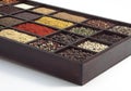 Box with many Spices