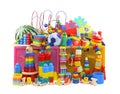 Box with many toys Royalty Free Stock Photo