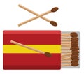 Box of matches, icon Royalty Free Stock Photo