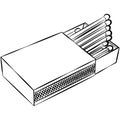 Box of matches line art Royalty Free Stock Photo