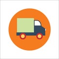 Box Mobil flat icon Vector