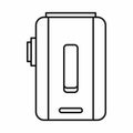 Box mod e-cigarette icon, outline style Royalty Free Stock Photo