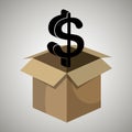 box money dollar Royalty Free Stock Photo