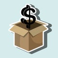 box money dollar Royalty Free Stock Photo