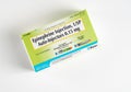 Box of Mylan EpiPen Jr or Junior for pediatric infant anaphylaxis