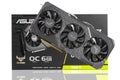Box of NVIDIA GEFORCE GTX 1660Ti Tuf Gaming and its card. NVIDIA is a leading company in the world of graphics processors