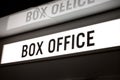 Box office sign Royalty Free Stock Photo