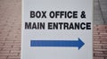 Box Office Ticket for Entertainment Events Royalty Free Stock Photo