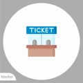 Box office vector icon sign symbol Royalty Free Stock Photo