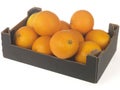 Box of Oranges Royalty Free Stock Photo