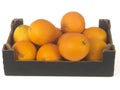 Box of Oranges Royalty Free Stock Photo