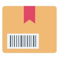 Box, package Color Vector icon which can easily modify or edit Royalty Free Stock Photo