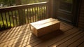 box package on a porch In