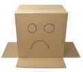 Box package wrap face Royalty Free Stock Photo