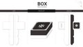 Box packaging minimal and mockup die cut template Vector
