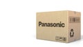 Box with Panasonic logo. Editorial 3D rendering