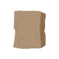 box paper lunch bag cartoon vector illustration