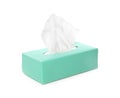 Box of paper tissues isolated Royalty Free Stock Photo
