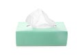 Box of paper tissues isolated Royalty Free Stock Photo