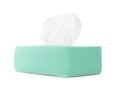 Box with paper tissues isolated Royalty Free Stock Photo