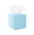 Box with paper tissues isolated Royalty Free Stock Photo