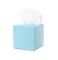 Box with paper tissues isolated Royalty Free Stock Photo