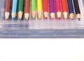 Box of pencils Royalty Free Stock Photo