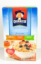 Box of Quaker Instant Oatmeal, Low Sugar on a White Backdrop