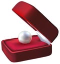 Box ring with pearls