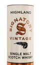 Box of SIGNATORY single malt scotch whisky