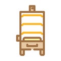 box smoker color icon vector illustration Royalty Free Stock Photo