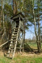 Box stand at the edge of a forest Royalty Free Stock Photo