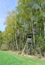 Box stand at the edge of a forest Royalty Free Stock Photo