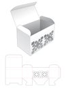 Box with stenciled pattern die cut template Royalty Free Stock Photo