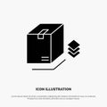 Box, Surprise, Packing, Bundle solid Glyph Icon vector