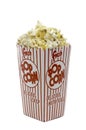 A box of theater popcorn Royalty Free Stock Photo