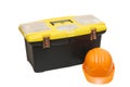 Box for tools a helmet Royalty Free Stock Photo