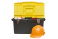 Box for tools a helmet Royalty Free Stock Photo