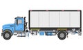 Box Truck or box van, cube truck, cube van vector illustration